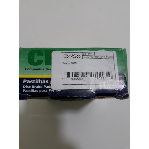 Pastilha De Freio Traseira Ford Fusion 2006