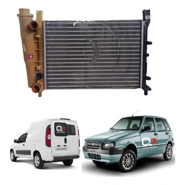 Radiador Agua Fiat Uno Fiorino Fire 1.3 2003 2012