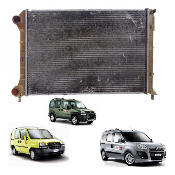 Radiador Agua Doblo 1.3 1.6 1.8 16v 2001 A 2017