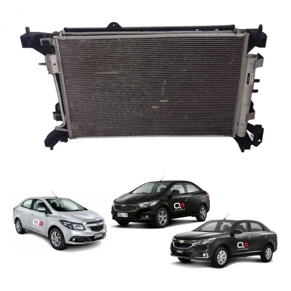 Kit Conjunto Radiador Chevrolet Prisma Onix 1.4 2017