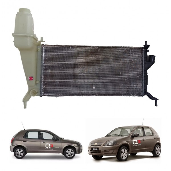 Radiador Agua Chevrolet Celta 2001 2006 Com Ar