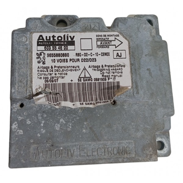 Módulo Airbag Colisão Peugeot 407 2.0 16v 2007 2008