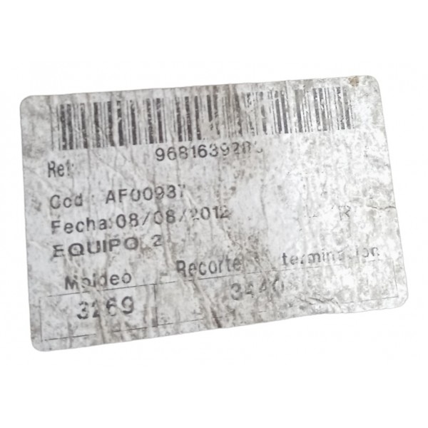 Forro Manta Corta Fogo Capô Citroen C4 Pallas Hatch 2008