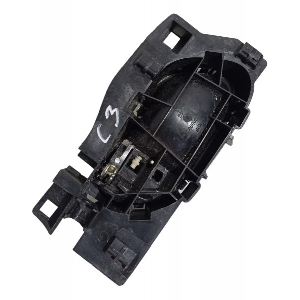 Maçaneta Interna Traseira Esquerda Citroen C3 2014 2015 Preto Dianteira/traseira
