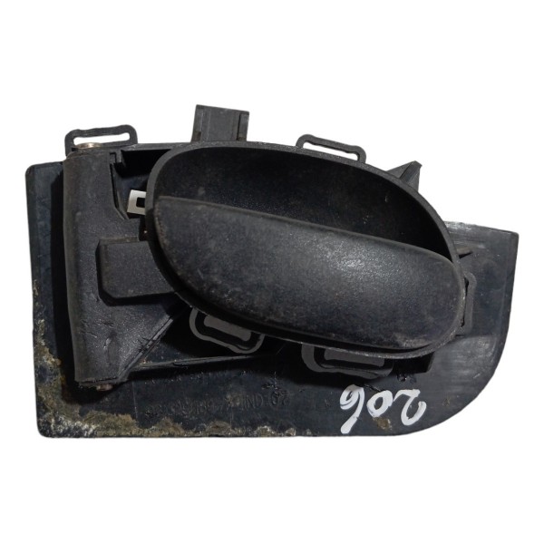 Maçaneta Interna Dianteira Esquerda Peugeot 206 2004 05 06 - Preto - Dianteira/traseira