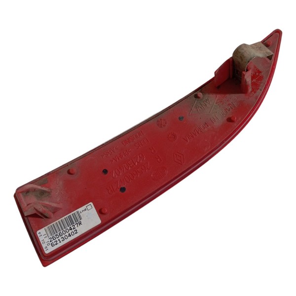 Refletor Olho Gato Parachoque Traseiro Direito Logan 2014 Vermelho