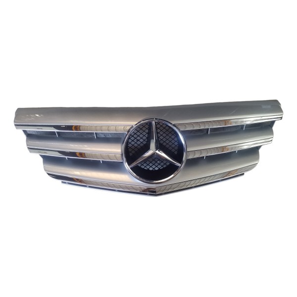 Grade Dianteira Emblema Mercedes Benz B200 B180 C180 C200   Prata 0172