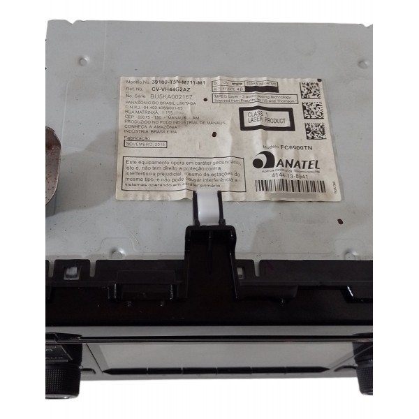 Central Rádio Multimidia Honda New Fit 1.5 2015 2016 2017  Preto