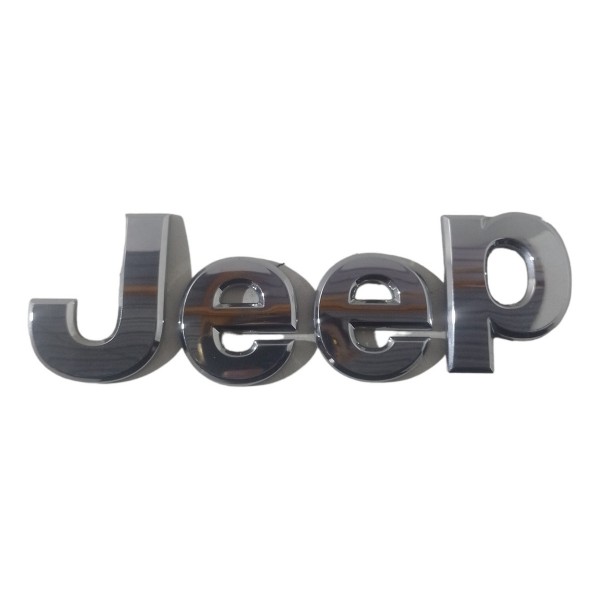 Emblema Letra Capô Jeep Renegade 1.8 2015 16 17 18 19 20 21 Prata