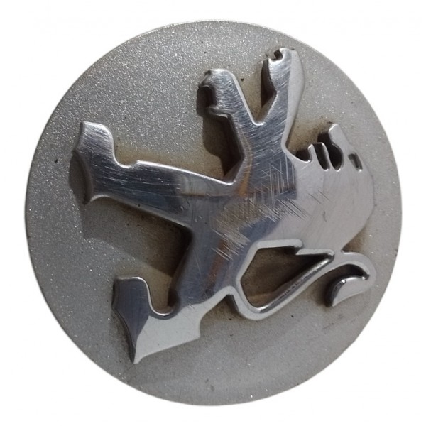Calota Central Miolo Tampa Roda Peugeot 206 207 307 208 408 Prata