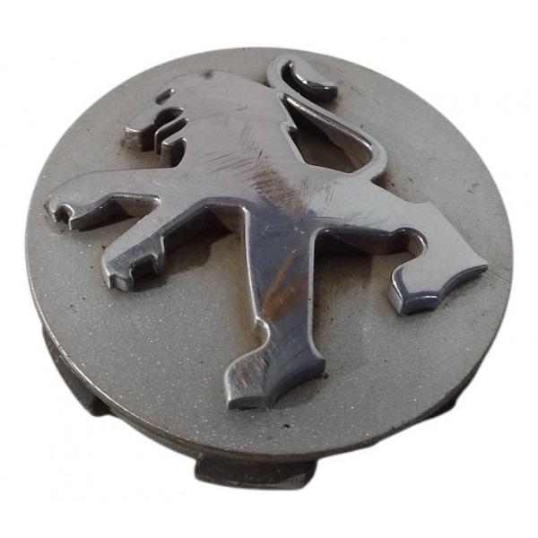 Calota Central Miolo Tampa Roda Peugeot 206 207 307 208 408 Prata