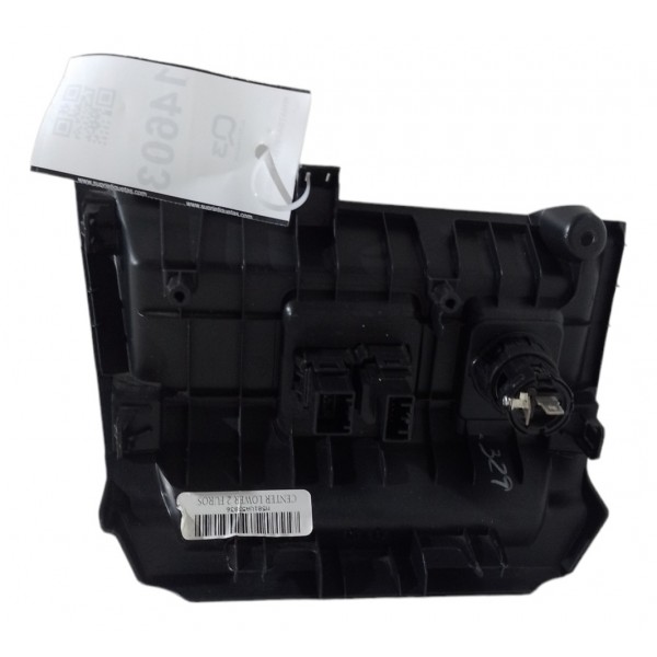 Moldura Painel Tomada 12v Aux Usb Honda Fit 2015 16 17 18 19 Preto