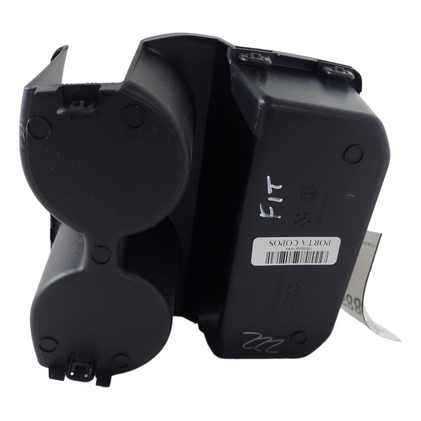 Porta Copos Objetos Console Central Honda Fit 1.5 2016 2017  Preto