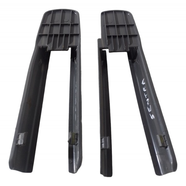 Par Acabamento Trilho Banco Dianteiro Nissan Sentra 2012 13 Preta