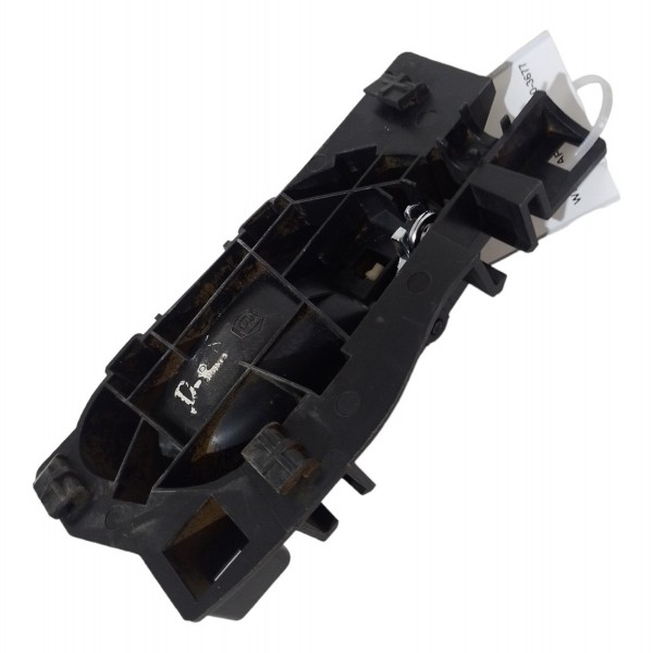 Maçaneta Interna Dianteira Esquerda Peugeot 208 1.5 2014 15 Dianteira Preto Com Prata