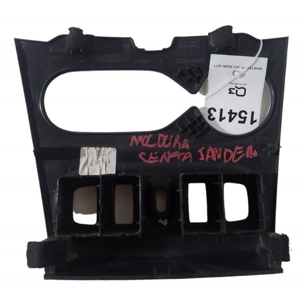 Moldura Comando Ar Painel Central Renault Sandero 2013 14 15