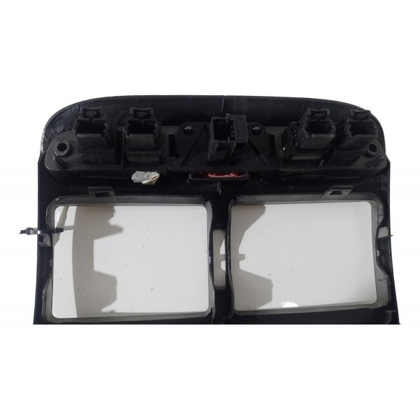 Moldura Painel Central Pisca Alerta Peugeot 307 Sw 2004 2005 Preto