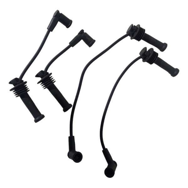 Kit Cabo Vela Bobina Ignição Ford New Fiesta 2016 2017 2018  Preto