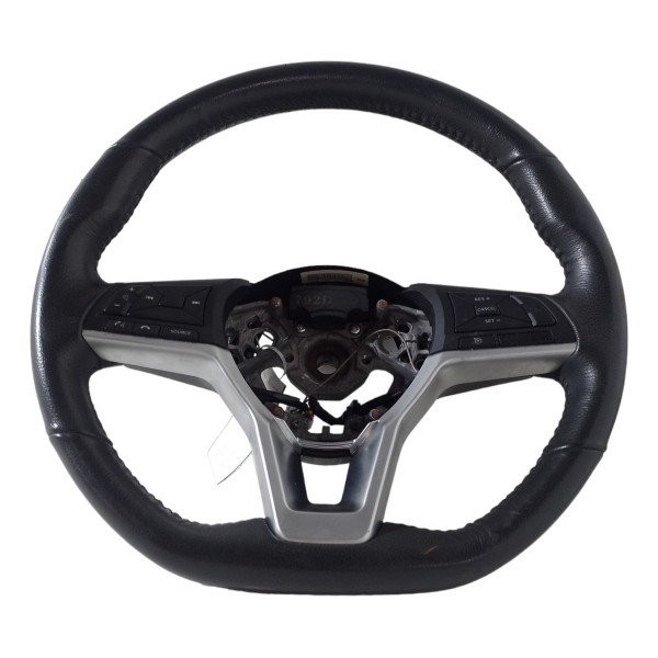 Volante Direção C/ Comando Som Nissan Kicks 2016 2017 2018  Preto