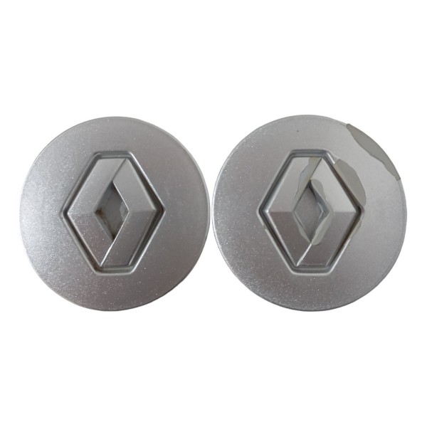 Tampa Miolo Calota Roda Renault Sandero Duster Logan 2012 13 Prata