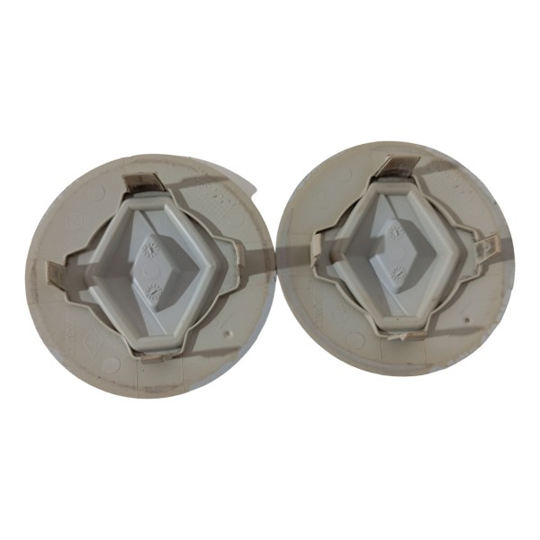 Tampa Miolo Calota Roda Renault Sandero Duster Logan 2012 13 Prata