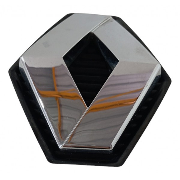 Emblema Grade Dianteira Símbolo Renault Sandero Megane 2012 Prata
