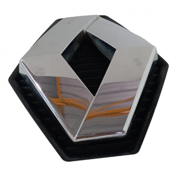 Emblema Grade Dianteira Símbolo Renault Sandero Megane 2012 Prata
