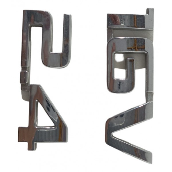 Emblema Letreiro 2.4 16v Tampa Traseira Gm Vectra 2007 2008 Prata