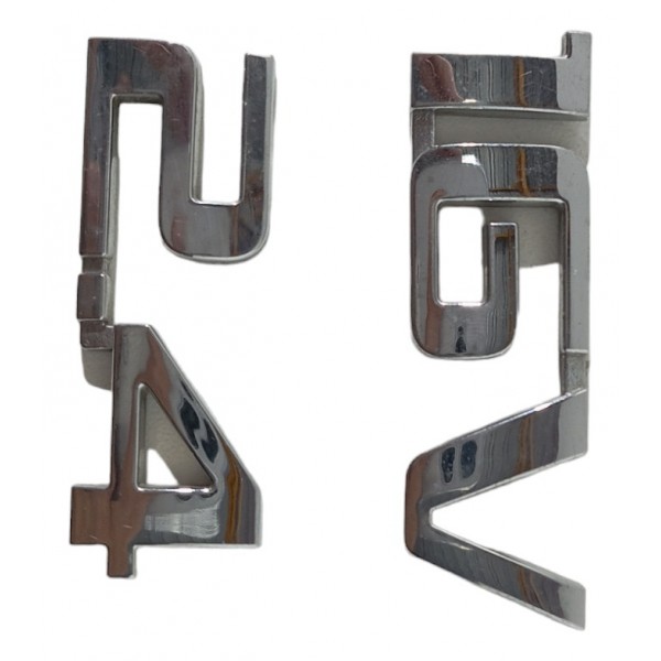 Emblema Letreiro 2.4 16v Tampa Traseira Gm Vectra 2007 2008 Prata