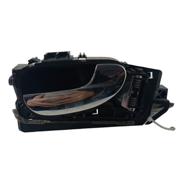Maçaneta Interna Dianteira Direita Peugeot 307 Sw 2003 04 05 Preto Dianteira