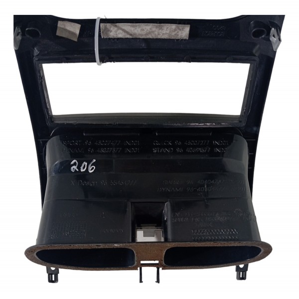 Moldura Central Painel Difusor Peugeot 206 2002 2003 2004