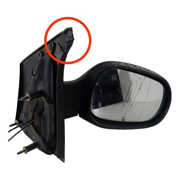 Retrovisor Manual Direito Renault Scenic 2001 2002 Detalhe