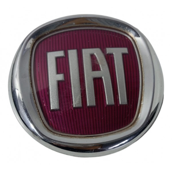 Emblema Grade Dianteira Fiat Uno Vivace 2014 2015 2016 2017 Prata