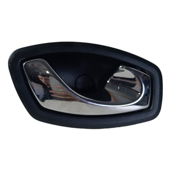 Maçaneta Interna Dianteira Direita Renault Captur 2018 2019  - Prata - Dianteira