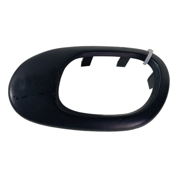 Moldura Maçaneta Interna Traseira Direita Peugeot 206 Sw 07 Preto Traseira
