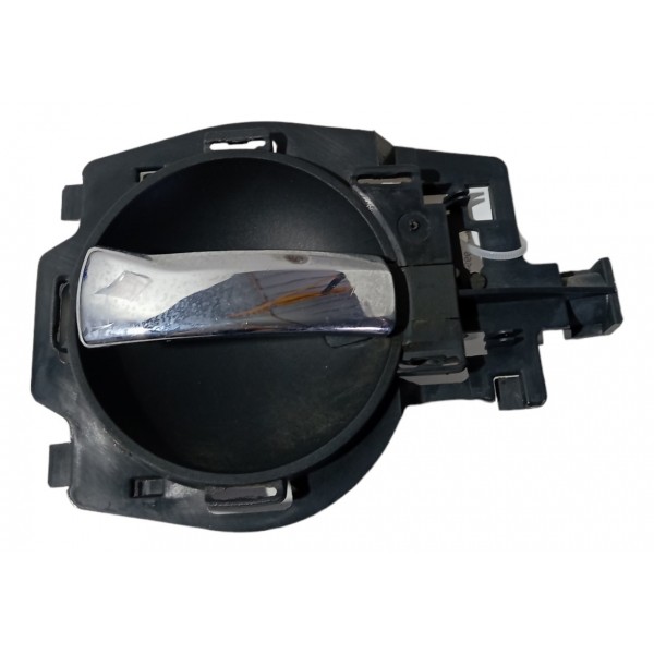 Maçaneta Interna Dianteiro Esquerdo Citroen C3 2004 05 06 07 Preto Dianteira