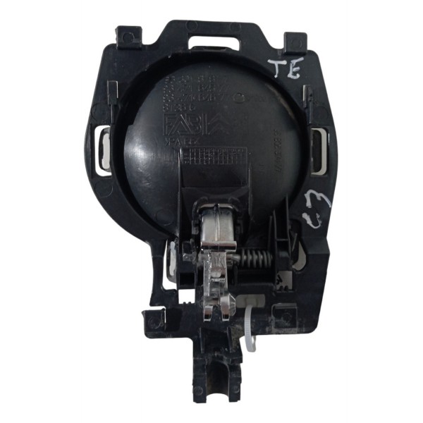 Maçaneta Interna Traseira Esquerda Citroen C3 2008 2009 2010 - Preto - Traseira
