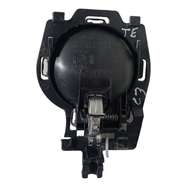 Maçaneta Interna Traseira Esquerda Citroen C3 2008 2009 2010 - Preto - Traseira