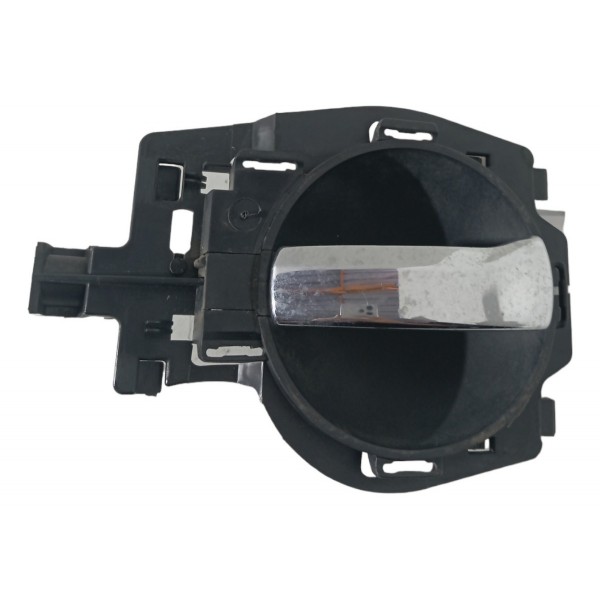 Maçaneta Interna Porta Traseira Esquerda Citroen C3 2006 07 Preto Traseira