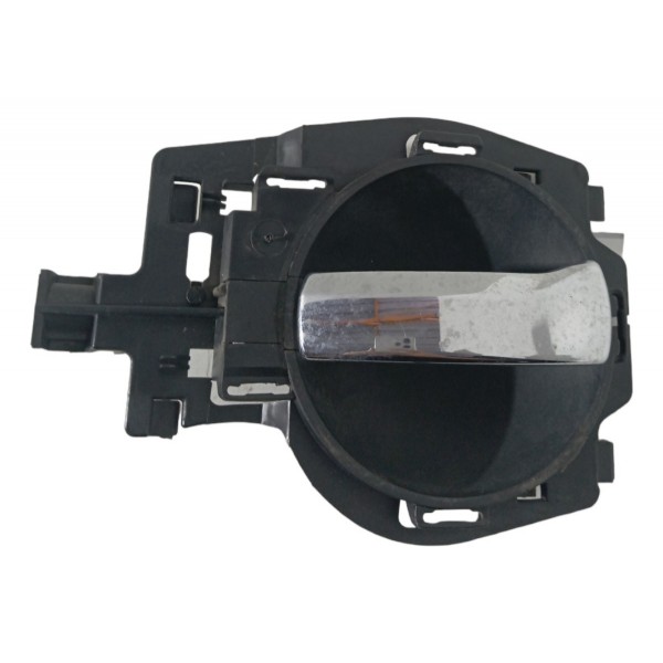 Maçaneta Interna Porta Traseira Esquerda Citroen C3 2006 07 Preto Traseira