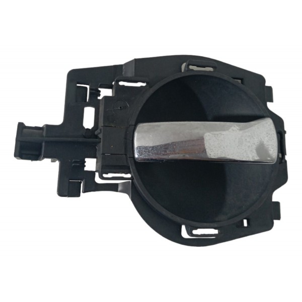Maçaneta Interna Porta Dianteira Esquerda Citroen C3 2006 07 Preto Dianteira
