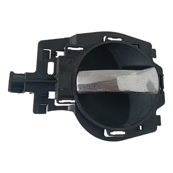 Maçaneta Interna Porta Dianteira Esquerda Citroen C3 2006 07 Preto Dianteira