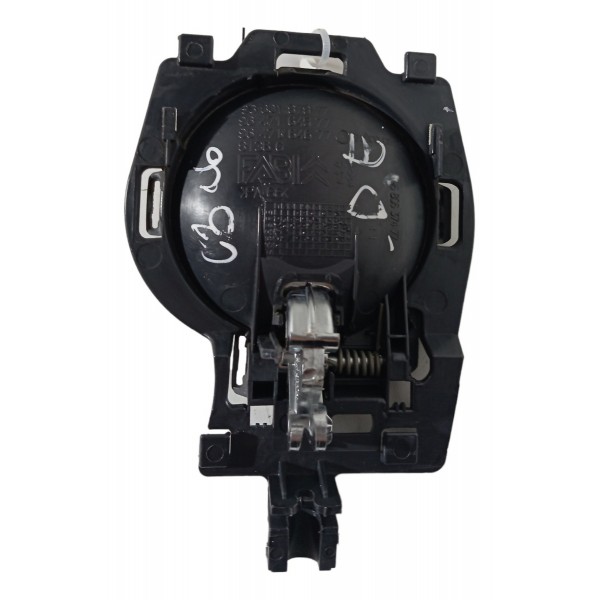 Maçaneta Interna Porta Dianteira Esquerda Citroen C3 2006 07 Preto Dianteira