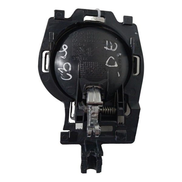 Maçaneta Interna Porta Dianteira Esquerda Citroen C3 2006 07 Preto Dianteira