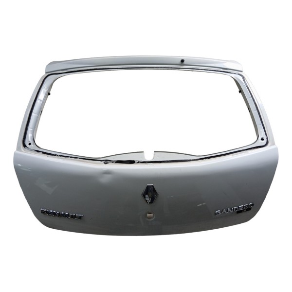 Tampa Traseira Porta Malas Renault Sandero 2009 2010 2011 12 Prata