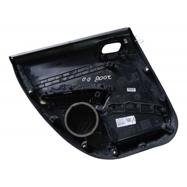 Forro Porta Traseiro Direito Peugeot 2008  Ano 2017 18 19 20 Preto