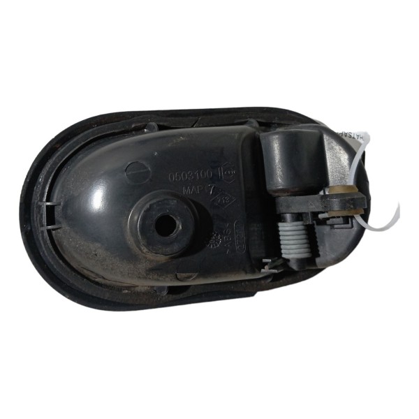 Maçaneta Interna Dianteira Direita Renault Sandero 2010 2012 Preto Dianteira