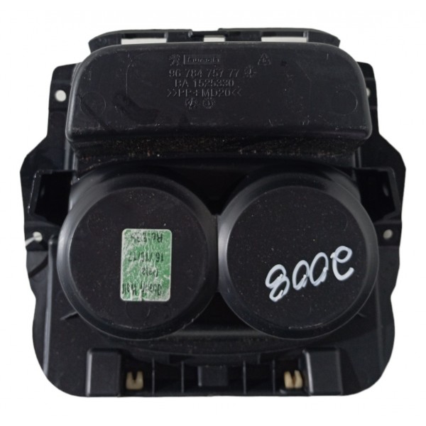 Moldura Porta Copos Peugeot 2008 Ano 2017 2018 2019 2020  Preto