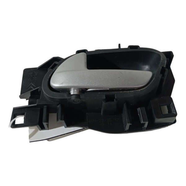 Maçaneta Interna Dianteira Esquerda Peugeot 2008 2017 2018 Preto Dianteira