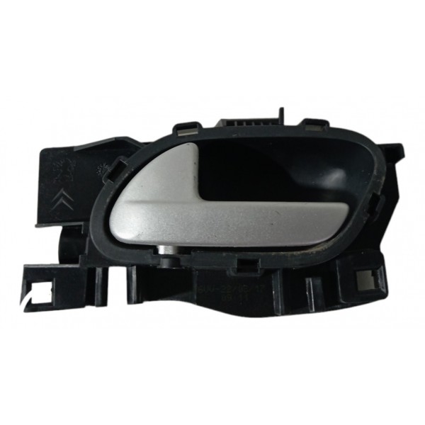 Maçaneta Interna Dianteira Esquerda Peugeot 2008 2017 2018 Preto Dianteira